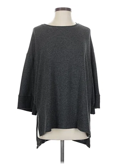 Pre-owned Zara Poncho In Gray