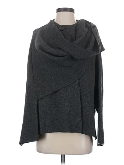 Pre-owned Zara Poncho In Gray