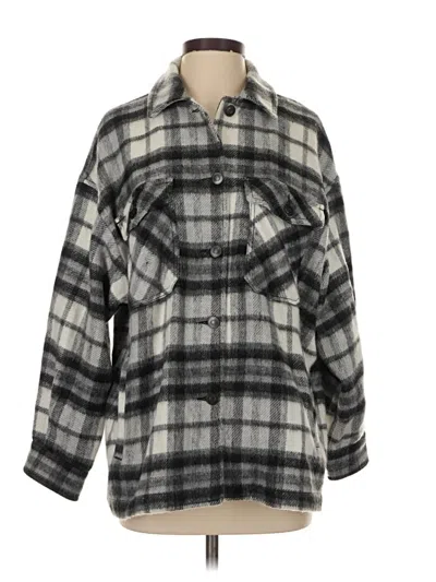 Pre-owned Zara Poncho In Gray