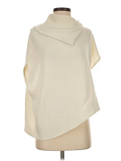 Pre-owned Zara Poncho In Ivory