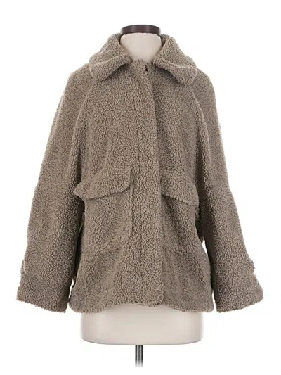 Pre-owned Zara Poncho In Tan