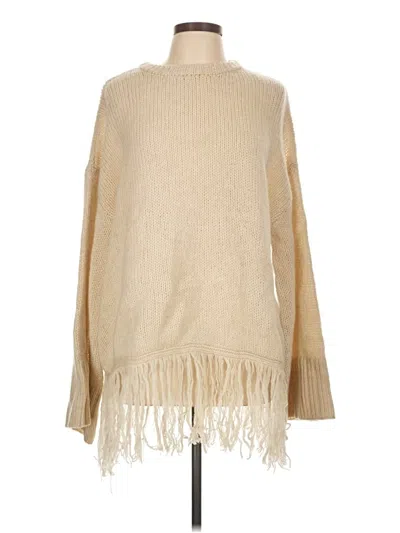 Pre-owned Zara Poncho In Tan