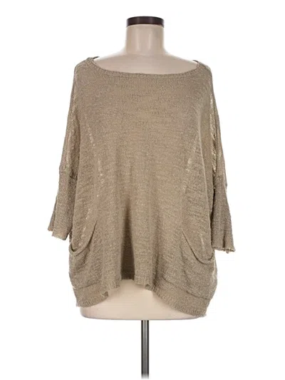 Pre-owned Zara Poncho In Tan