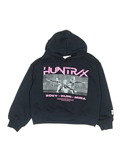 Zara Kids' Pullover Hoodie In Black