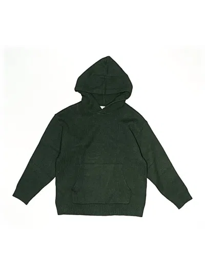Pre-owned Zara Kids' Pullover Hoodie In Green