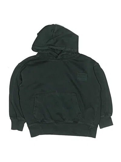 Pre-owned Zara Kids' Pullover Hoodie In Green