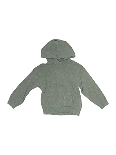 Pre-owned Zara Kids' Pullover Hoodie In Green