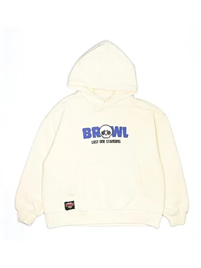 Pre-owned Zara Kids' Pullover Hoodie In White