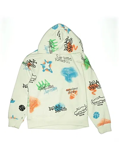 Pre-owned Zara Kids' Pullover Hoodie In White