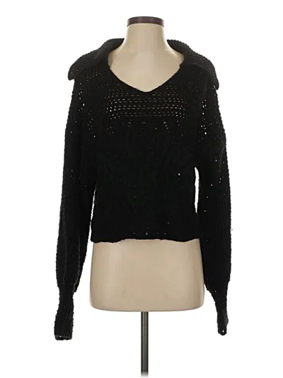 Pre-owned Zara Pullover Sweater In Black