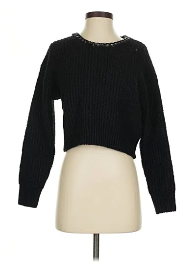Pre-owned Zara Pullover Sweater In Black