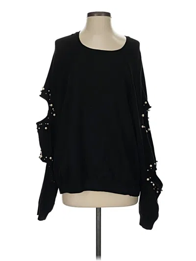 Pre-owned Zara Pullover Sweater In Black