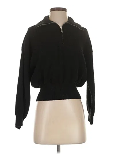 Pre-owned Zara Pullover Sweater In Black