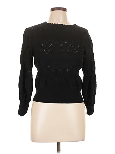 Pre-owned Zara Pullover Sweater In Black
