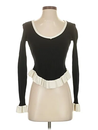 Pre-owned Zara Pullover Sweater In Black