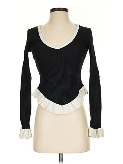 Pre-owned Zara Pullover Sweater In Black