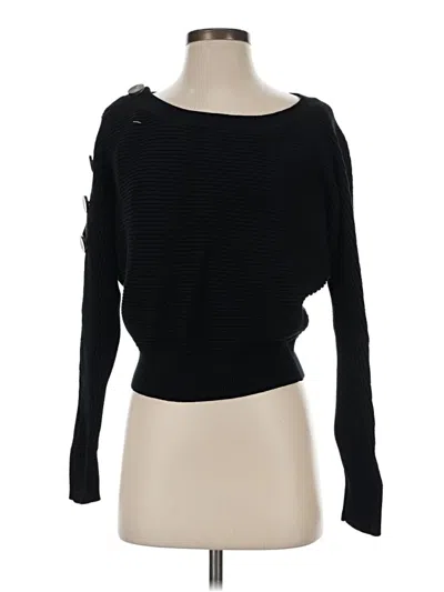 Pre-owned Zara Pullover Sweater In Black
