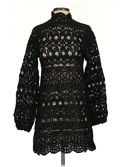 Pre-owned Zara Pullover Sweater In Black