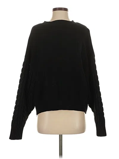 Pre-owned Zara Pullover Sweater In Black