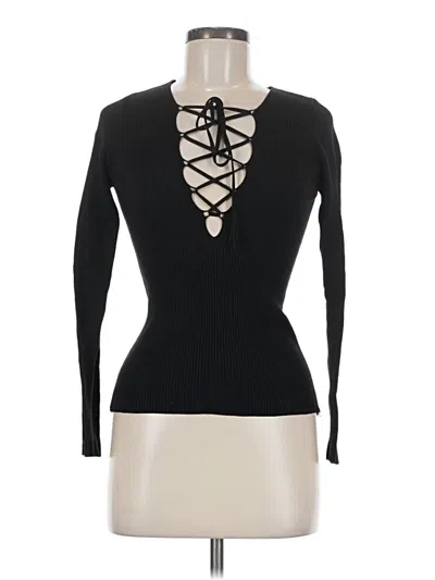 Pre-owned Zara Pullover Sweater In Black