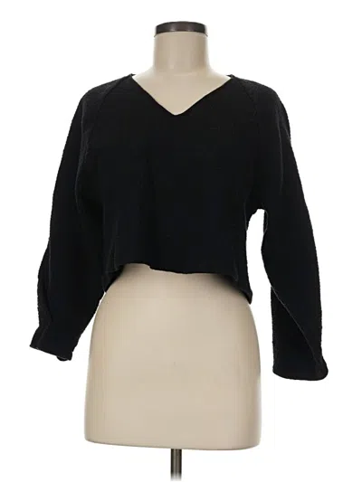 Pre-owned Zara Pullover Sweater In Black