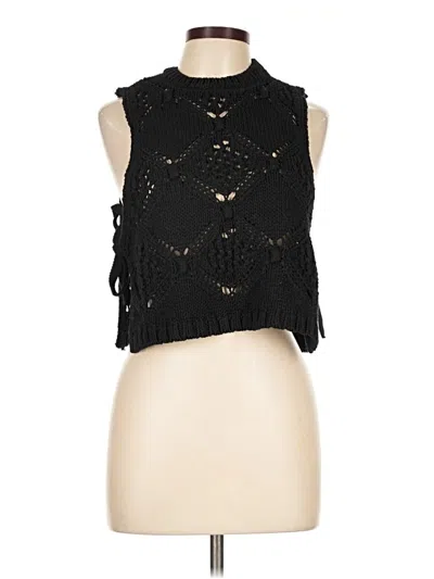 Pre-owned Zara Pullover Sweater In Black