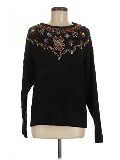 Pre-owned Zara Pullover Sweater In Black