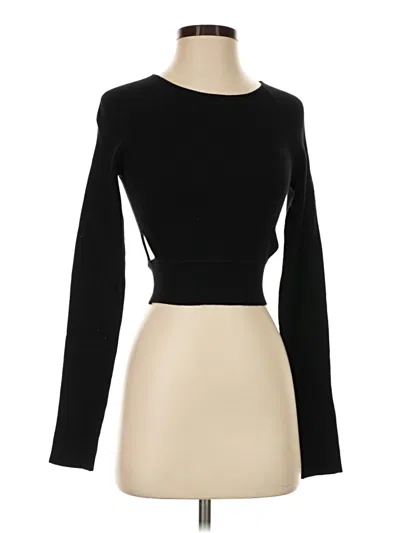 Pre-owned Zara Pullover Sweater In Black