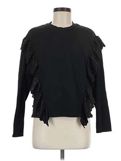 Pre-owned Zara Pullover Sweater In Black