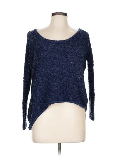 Pre-owned Zara Pullover Sweater In Blue