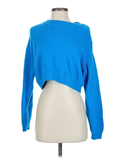 Pre-owned Zara Pullover Sweater In Blue