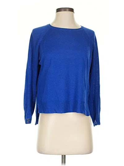 Pre-owned Zara Pullover Sweater In Blue