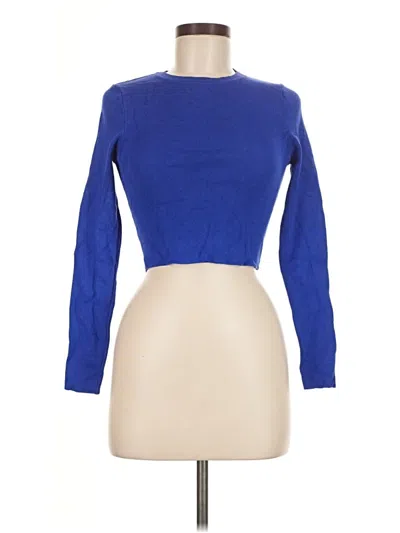 Pre-owned Zara Pullover Sweater In Blue
