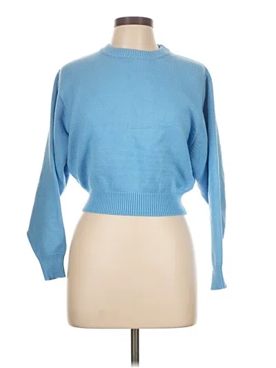 Pre-owned Zara Pullover Sweater In Blue