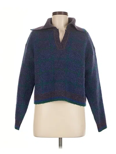 Pre-owned Zara Pullover Sweater In Blue