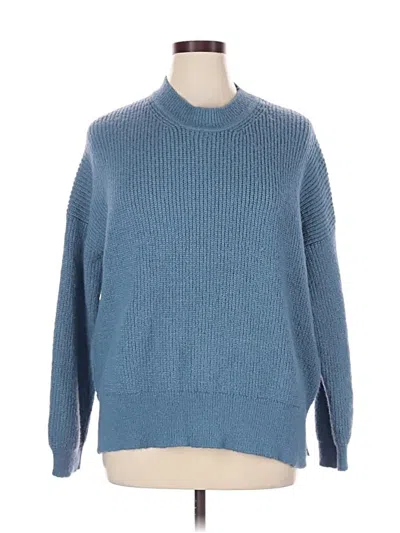 Pre-owned Zara Pullover Sweater In Blue