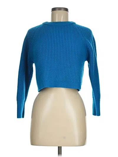 Pre-owned Zara Pullover Sweater In Blue