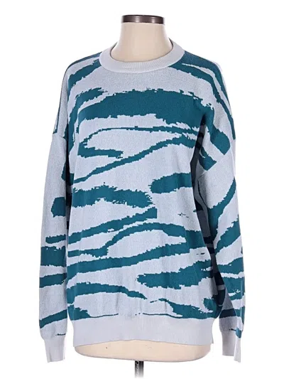 Pre-owned Zara Pullover Sweater In Blue