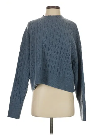 Pre-owned Zara Pullover Sweater In Blue