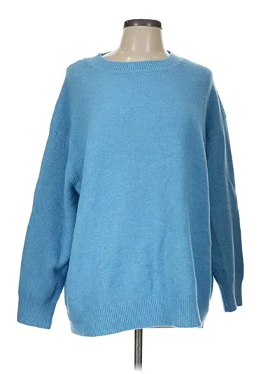 Pre-owned Zara Pullover Sweater In Blue