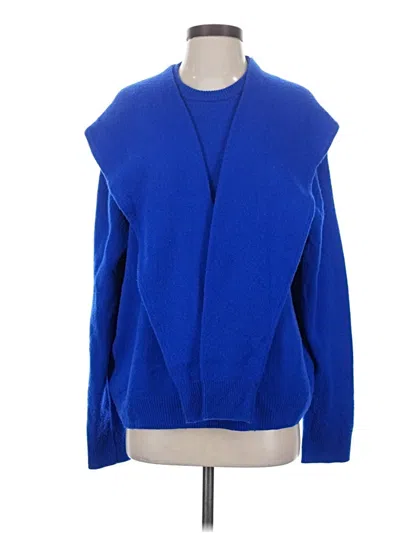 Pre-owned Zara Pullover Sweater In Blue