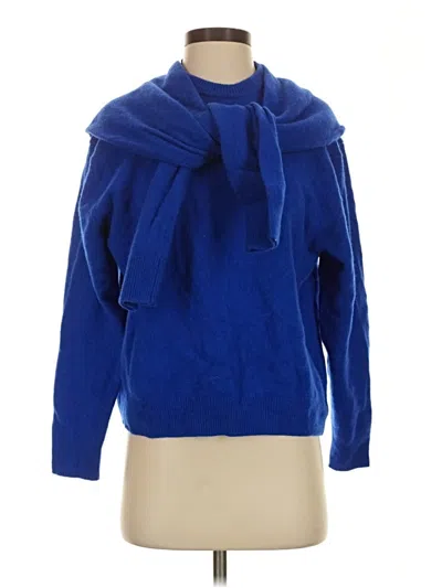 Pre-owned Zara Pullover Sweater In Blue