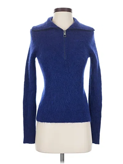 Pre-owned Zara Pullover Sweater In Blue