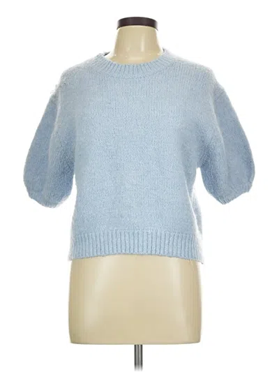 Pre-owned Zara Pullover Sweater In Blue
