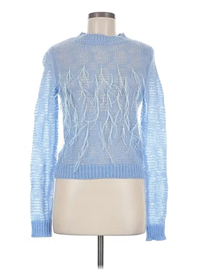 Pre-owned Zara Pullover Sweater In Blue