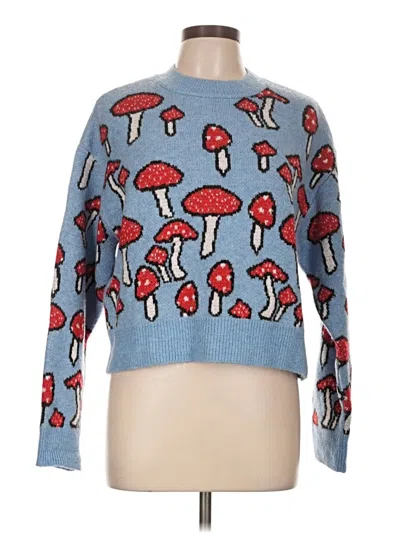 Pre-owned Zara Pullover Sweater In Blue