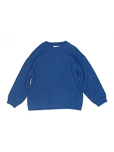 Pre-owned Zara Kids' Pullover Sweater In Blue