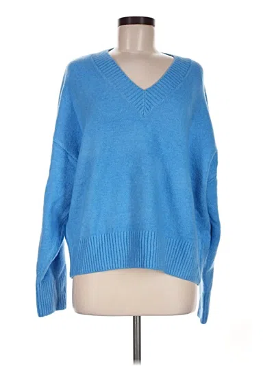 Pre-owned Zara Pullover Sweater In Blue