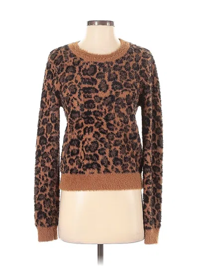 Pre-owned Zara Pullover Sweater In Brown