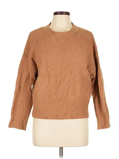 Pre-owned Zara Pullover Sweater In Brown